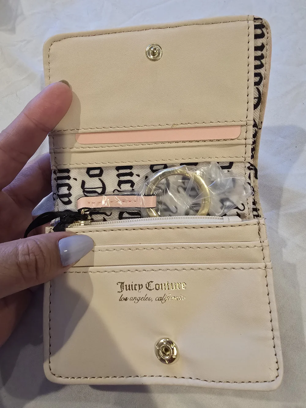 Juicy Couture Pink Logo Accent Wallet